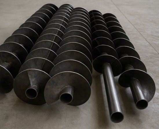 Sinfines en acero inoxidable para corrosivos en Torredembarra