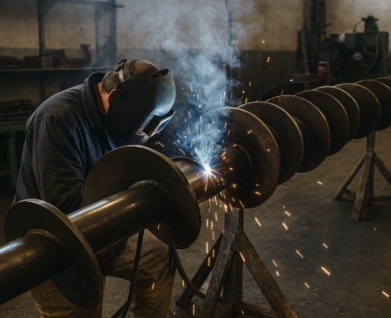 Recambios de espiras helicoidales para sinfín en Algemesí Reparación de espiras desgastadas en tornillo sinfín en Algemesí