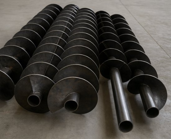 Fabricación de espiras para sinfines a medida en Catarroja Fabricación de transportadores de tornillo sinfín en Catarroja