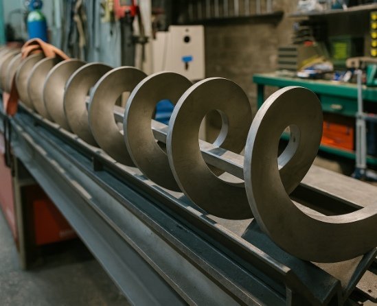 Fabricación de transportadores de tornillo sinfín en Tavernes de la Valldigna y resto de Valencia
